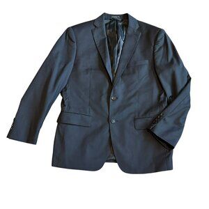 John Varvatos Black Button-Down Blazer Jacket Classic Wool Luxury Size 42R Men's
